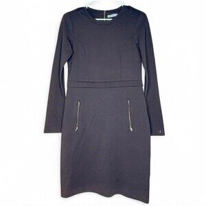 ATHLETA Pointe Wanderer Dress Black NWT Women’s Size XS Zipper Pocket $108 MSRP